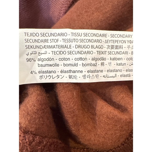 ZARA‎  NWT JOIN LIFE Plush  Brown Cropped Sweatshirt Size M - Picture 7 of 7